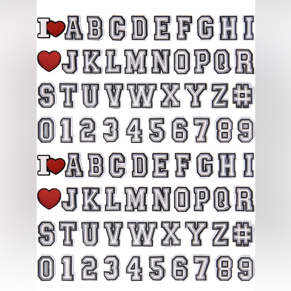 Crocs jiblets various letters A-Z add to bundle and save